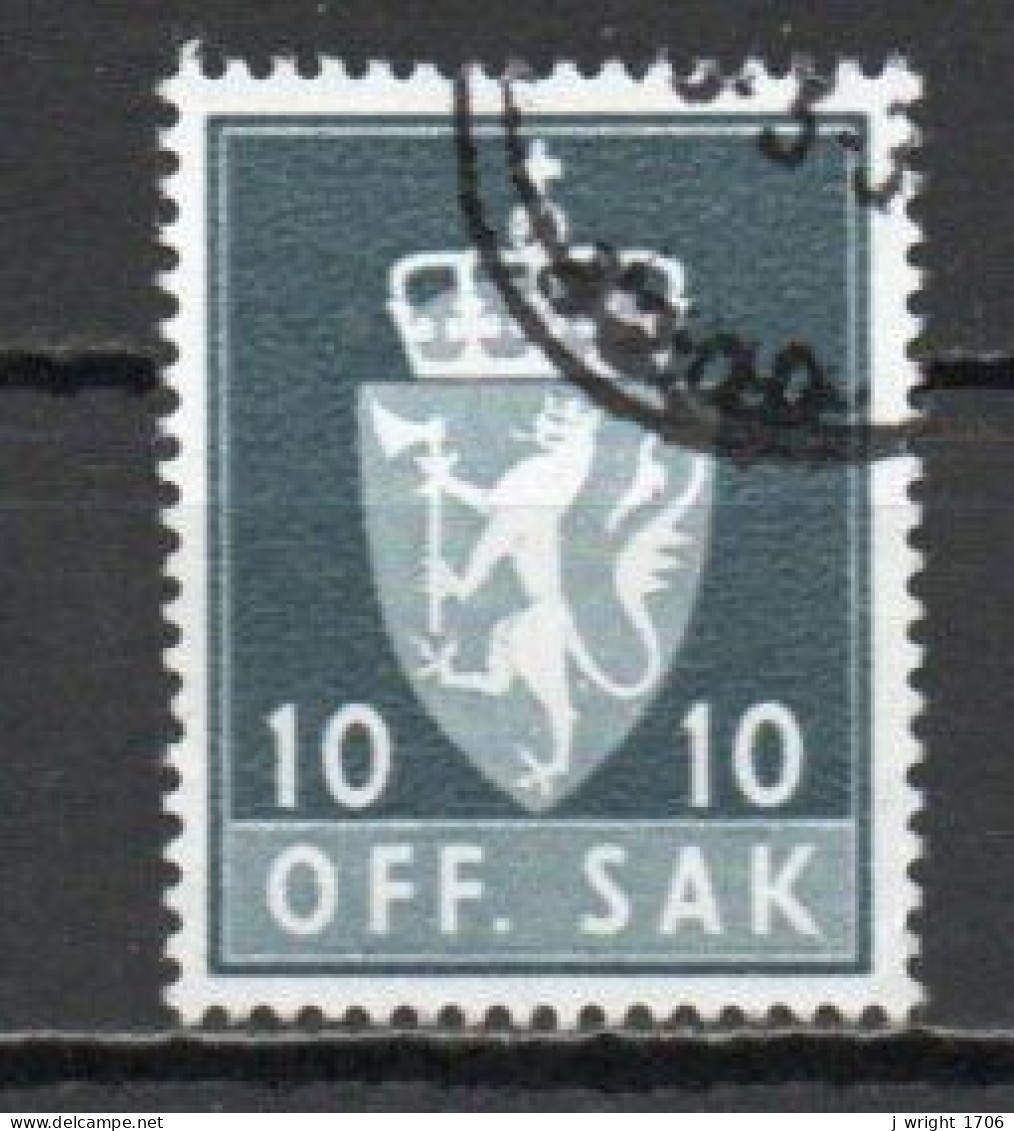 Norway, 1972, Coat Of Arms/Photogravure, 10ö/Phosphor, USED - Service