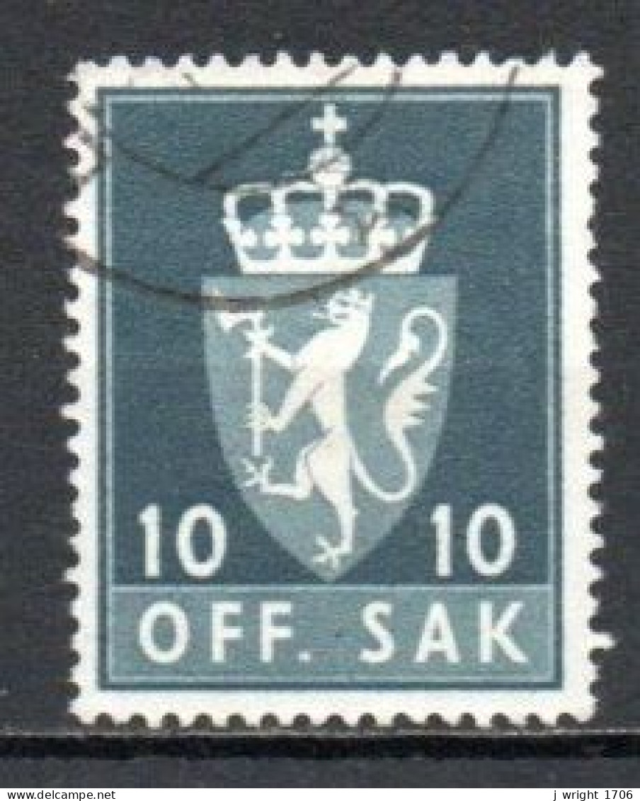 Norway, 1955, Coat Of Arms/Photogravure, 10ö, USED - Dienstmarken