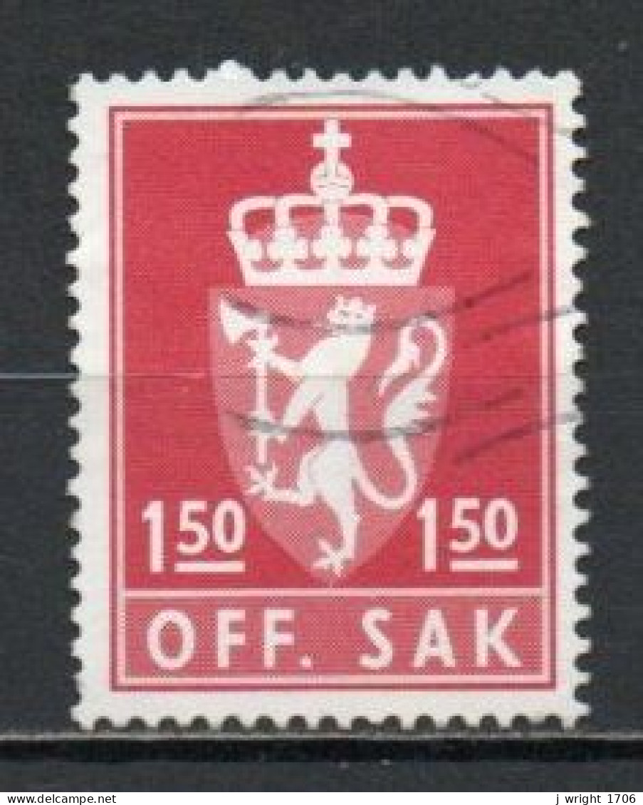 Norway, 1981, Coat Of Arms/Lithography, 1.50Kr, USED - Dienstmarken