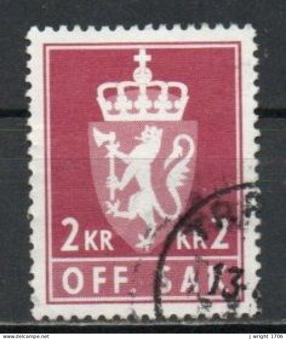 Norway, 1982, Coat Of Arms/Lithography, 2Kr/Carmine-Lake, USED - Dienstmarken