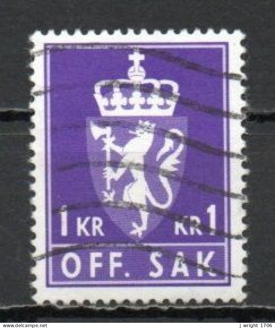 Norway, 1980, Coat Of Arms/Lithography, 1Kr, USED - Servizio