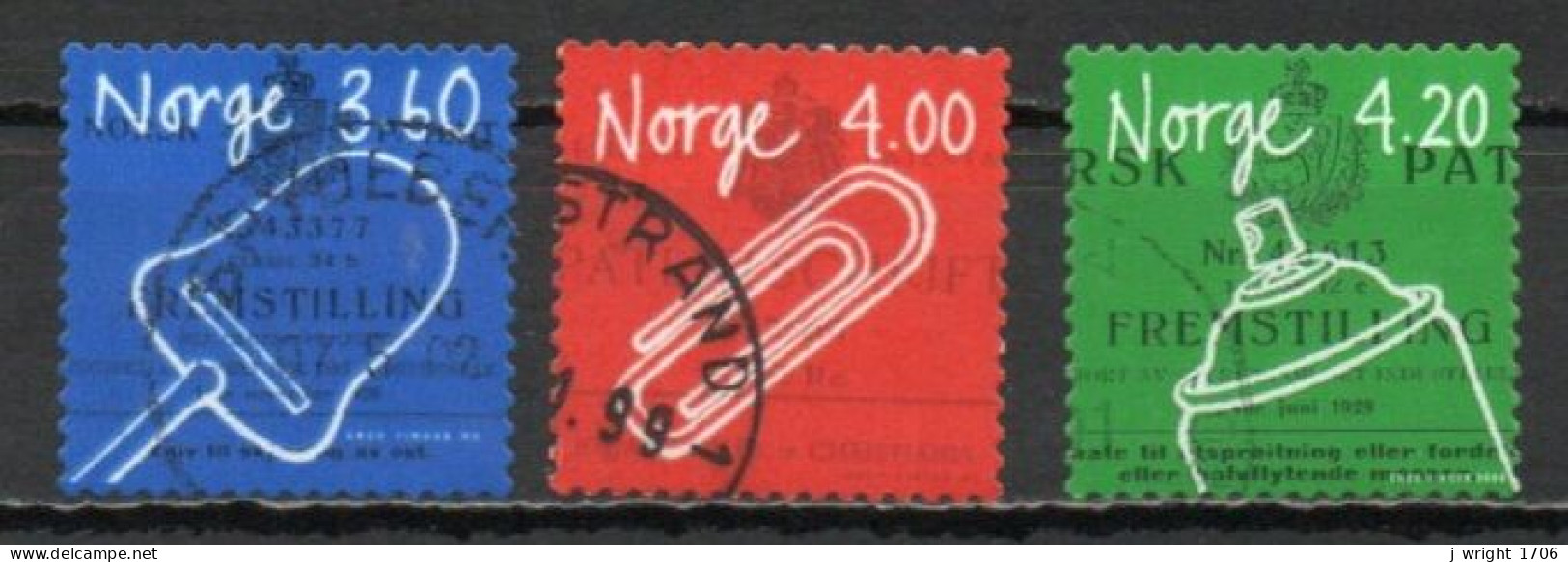 Norway, 1999-2000, Norwegian Inventions, Set, USED - Used Stamps