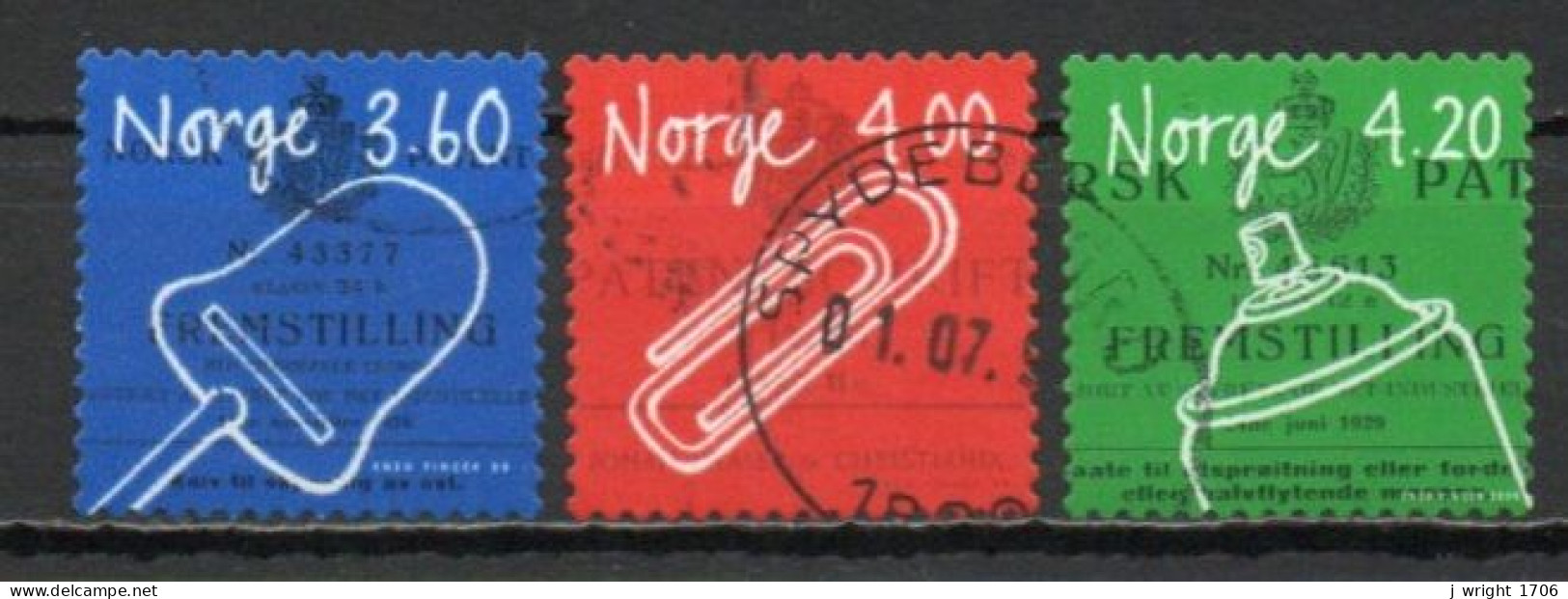 Norway, 1999-2000, Norwegian Inventions, Set, USED - Used Stamps