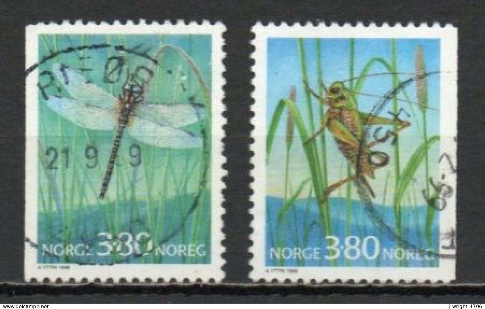 Norway, 1998, Insects, Set, USED - Gebraucht