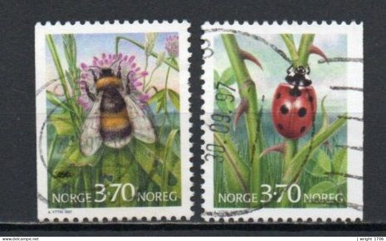Norway, 1997, Insects, Set, USED - Usados