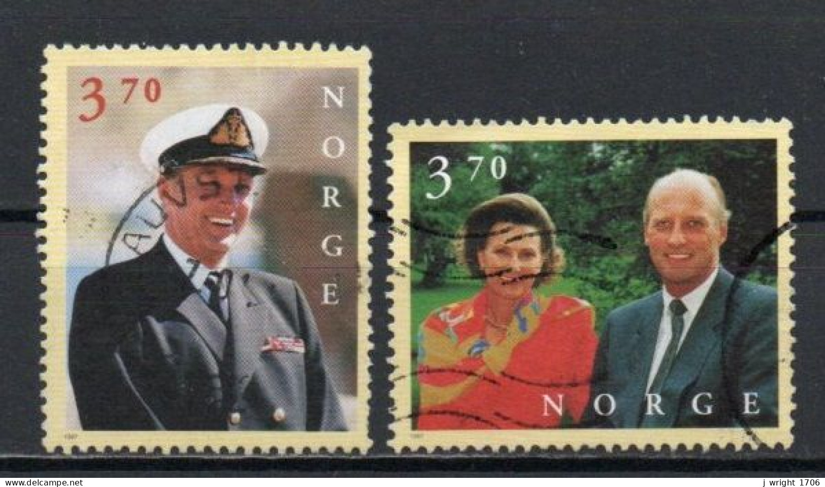 Norway, 1997, King Harald & Queen Sonja Birthdays, Set, USED - Usati