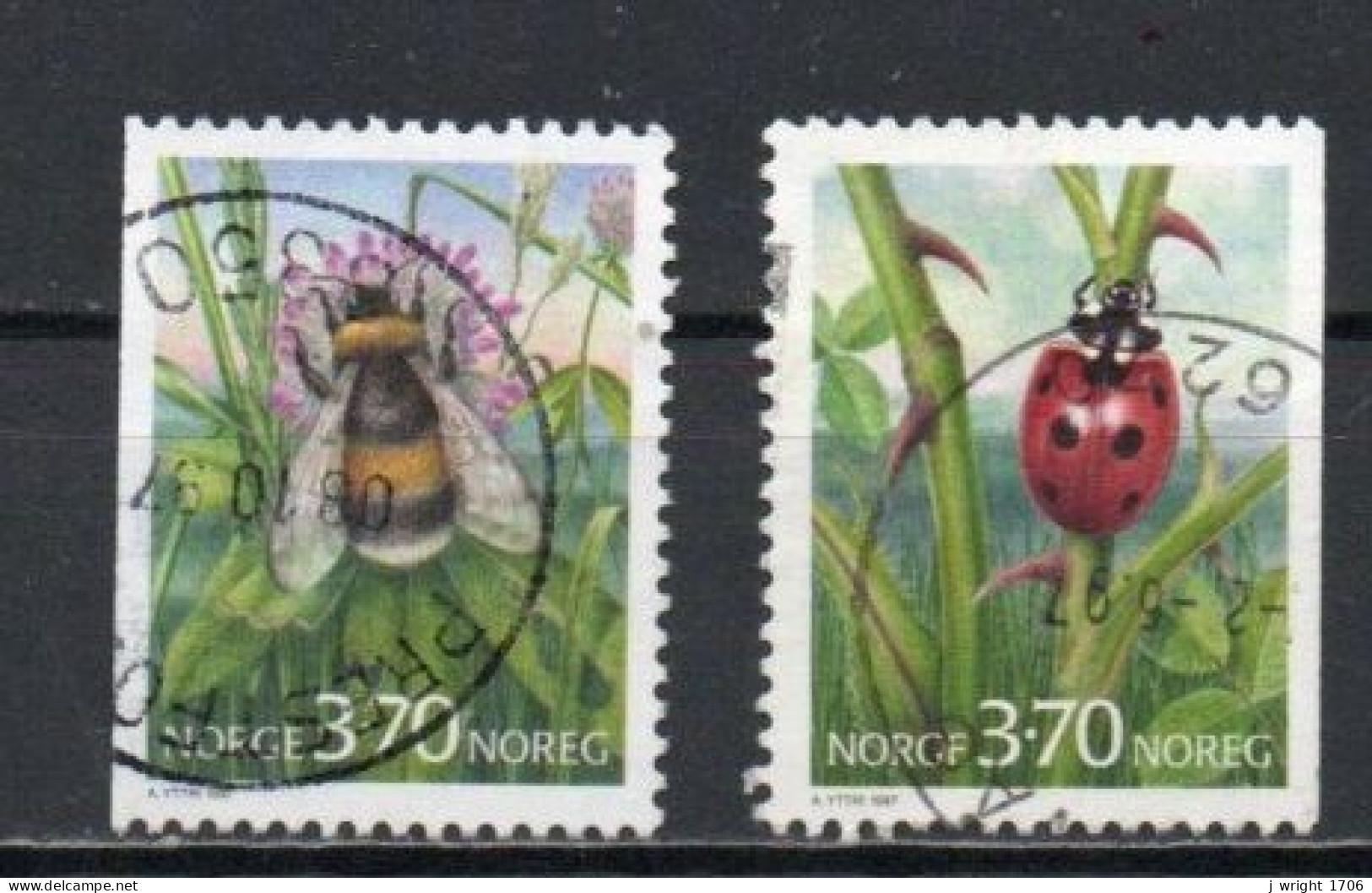 Norway, 1997, Insects, Set, USED - Oblitérés