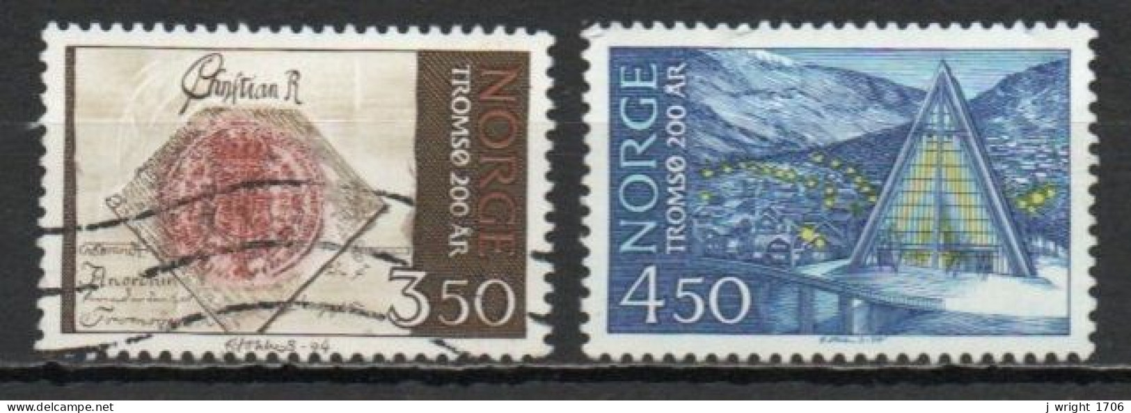 Norway, 1994, Tromsö Bicentenary, Set, USED - Used Stamps