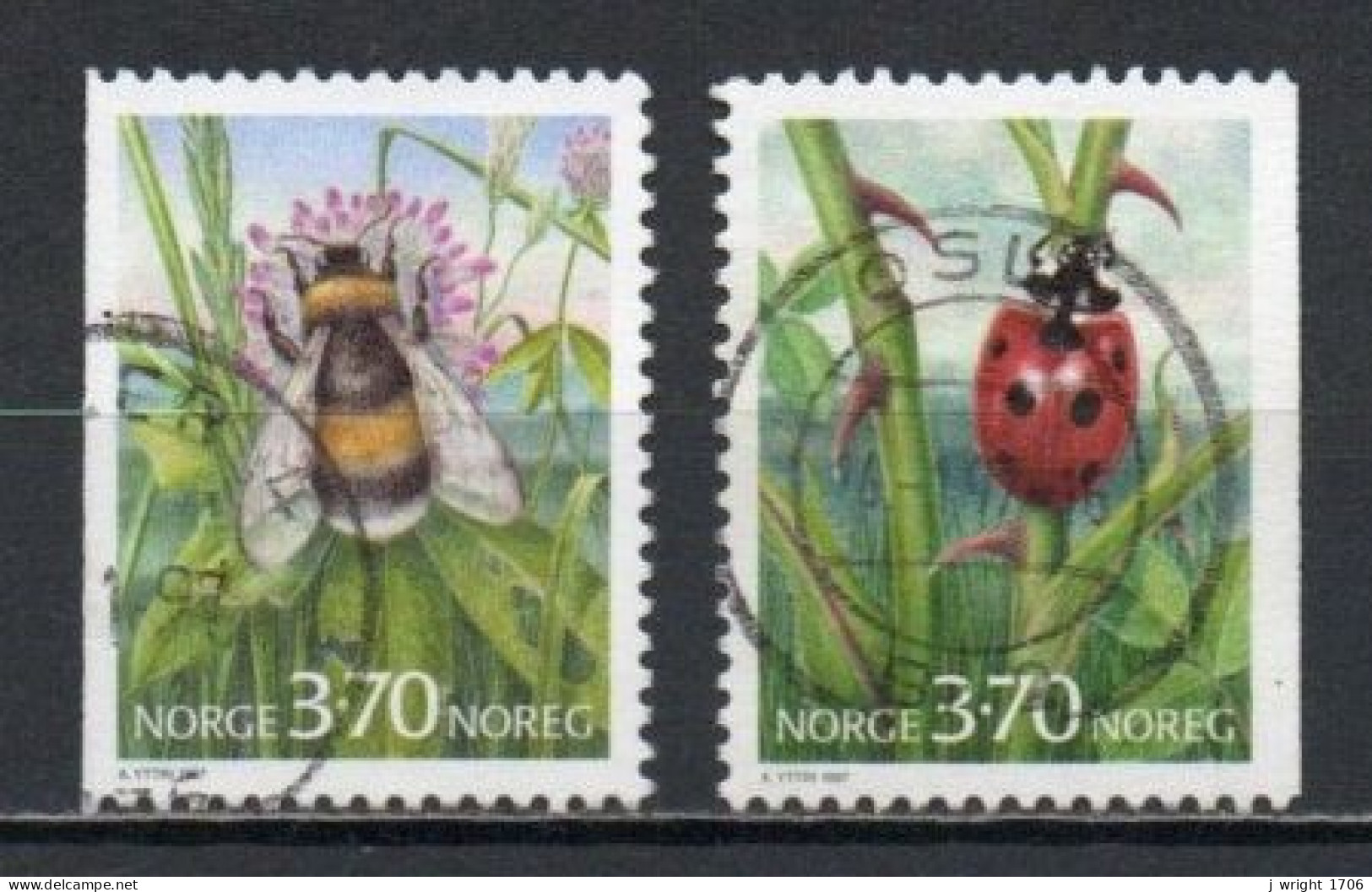 Norway, 1997, Insects, Set, USED - Gebraucht