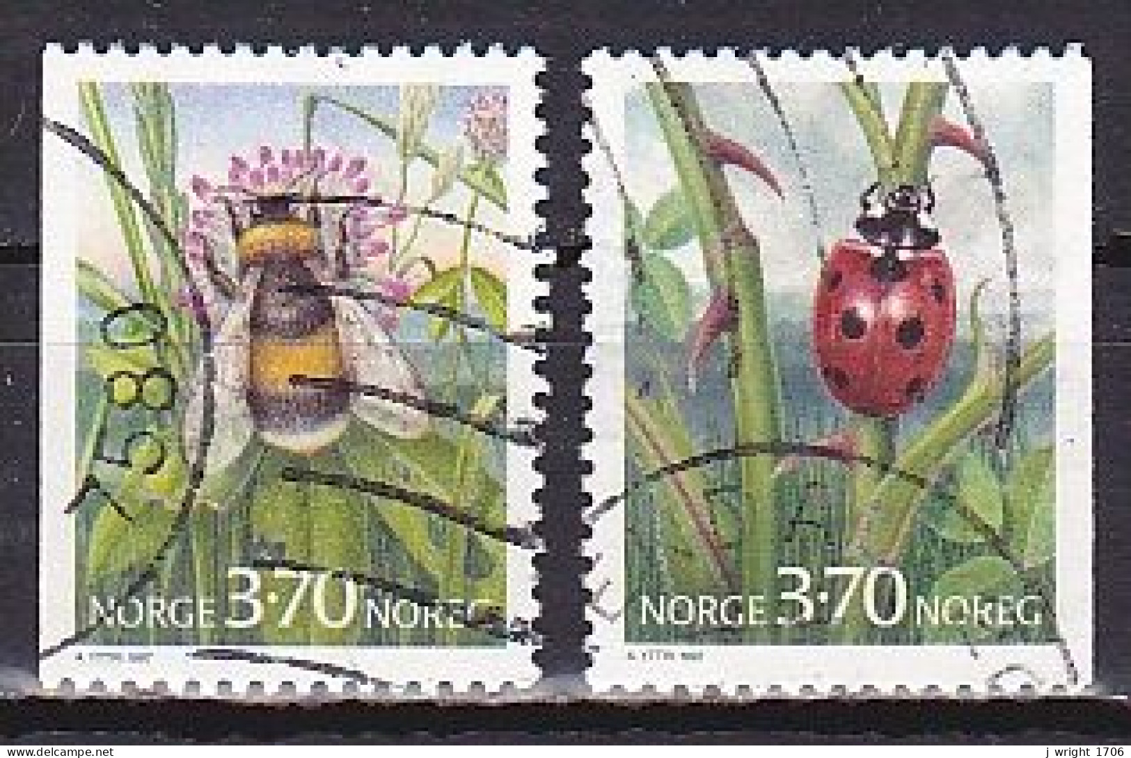 Norway, 1997, Insects, Set, USED - Gebruikt