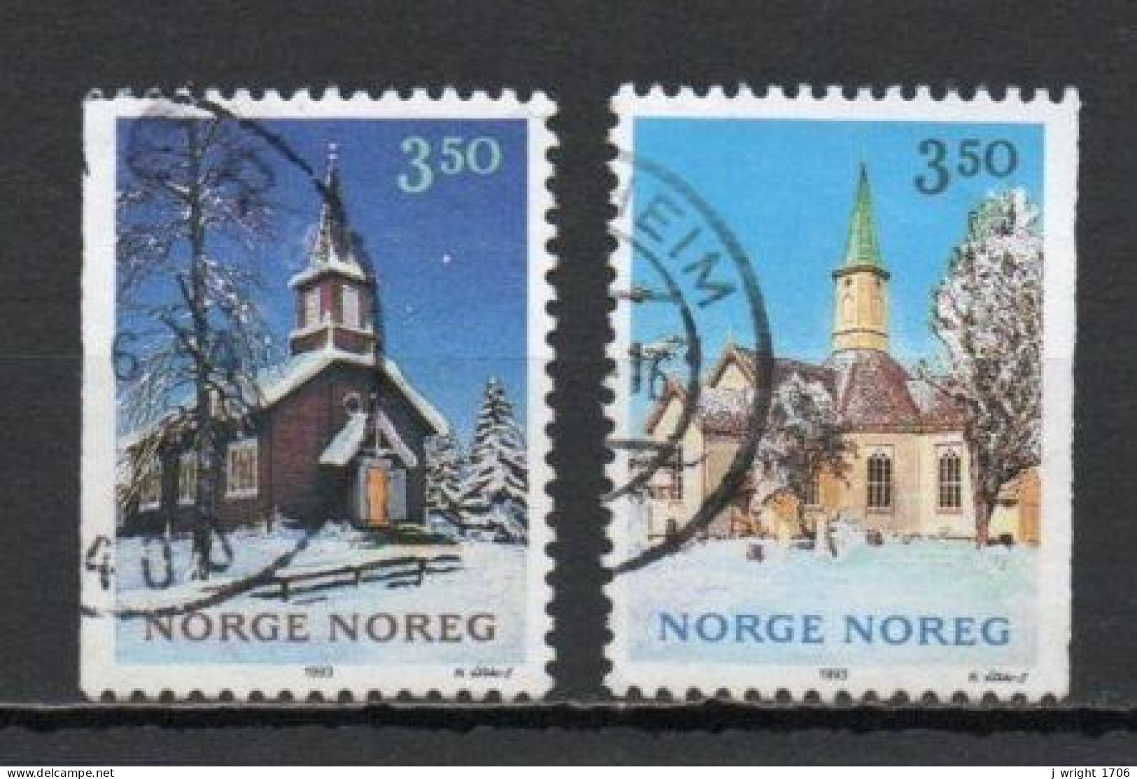 Norway, 1993, Christmas, Set, USED - Oblitérés