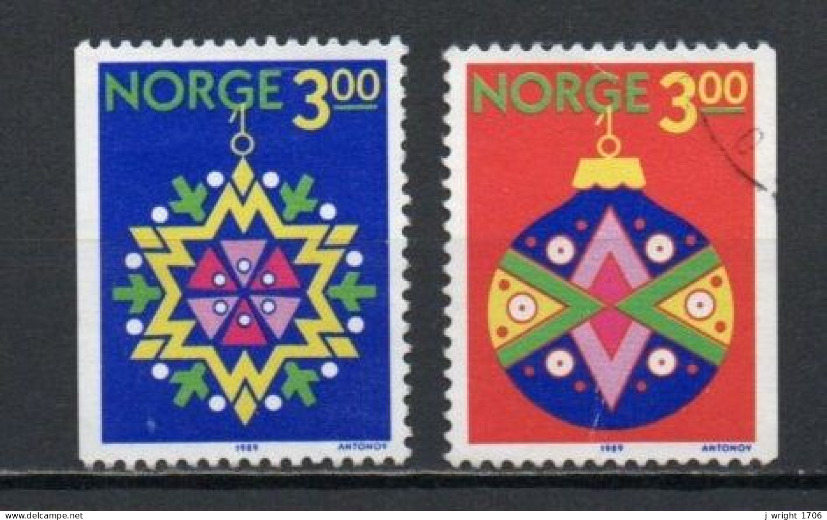 Norway, 1989, Christmas, Set, USED - Gebruikt