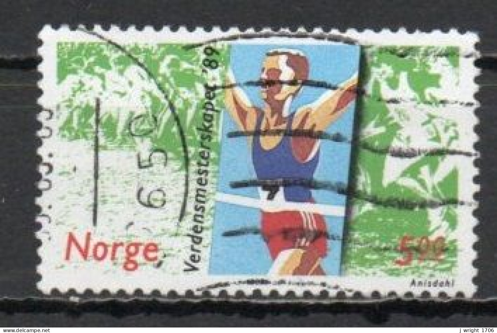 Norway, 1989, World Cross Country Championships, 5kr, USED - Oblitérés
