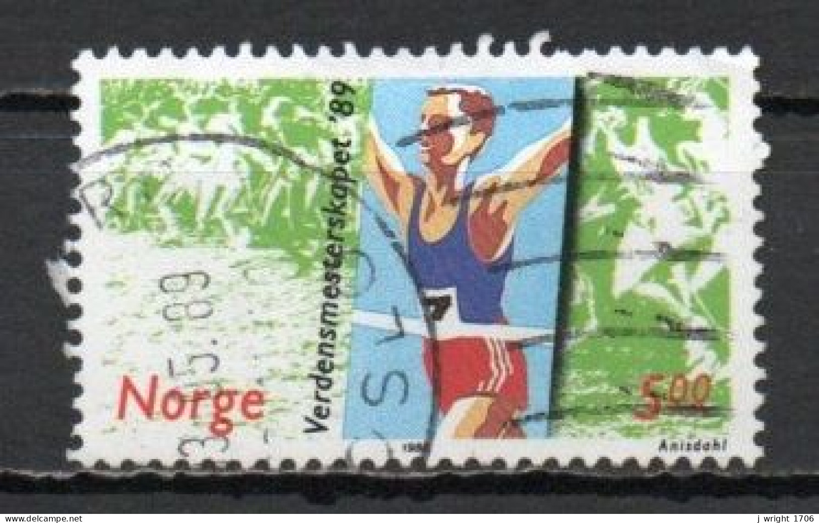 Norway, 1989, World Cross Country Championships, 5kr, USED - Used Stamps