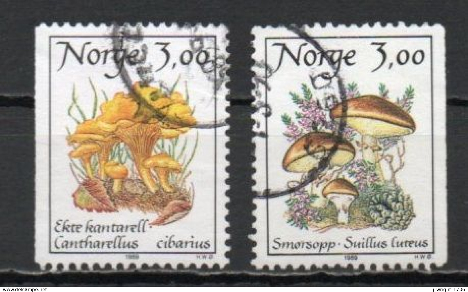 Norway, 1989, Mushrooms, Set, USED - Usati