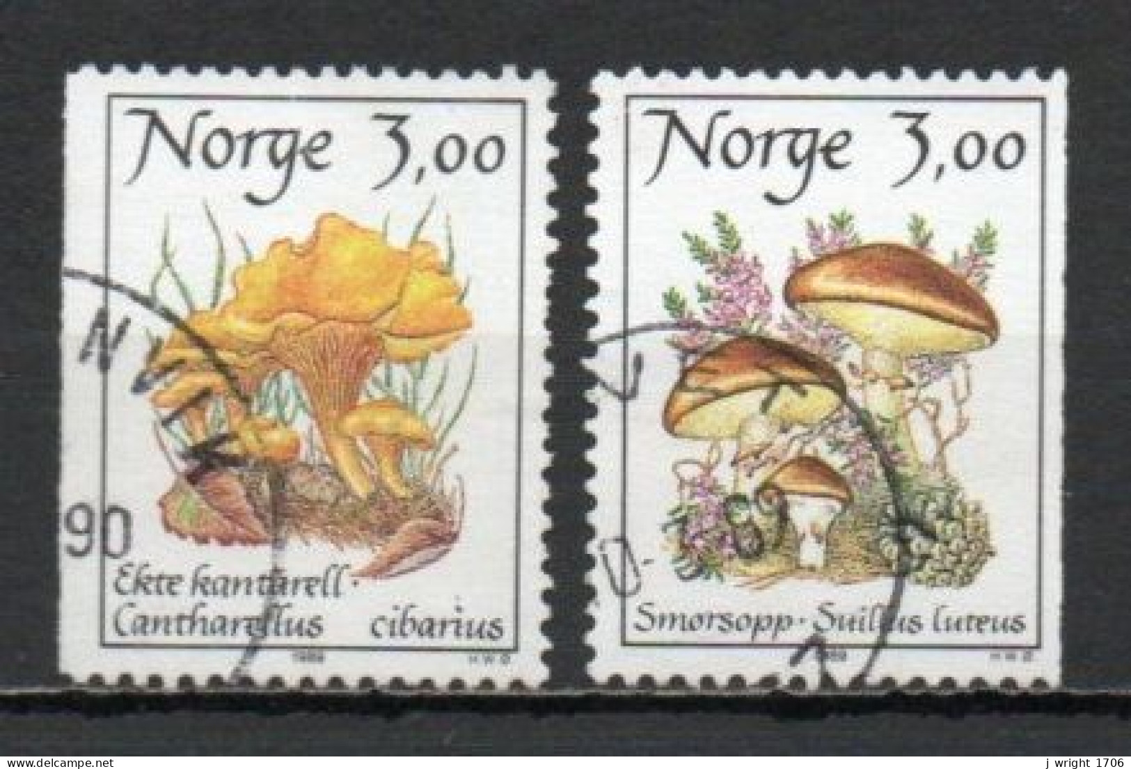 Norway, 1989, Mushrooms, Set, USED - Gebraucht