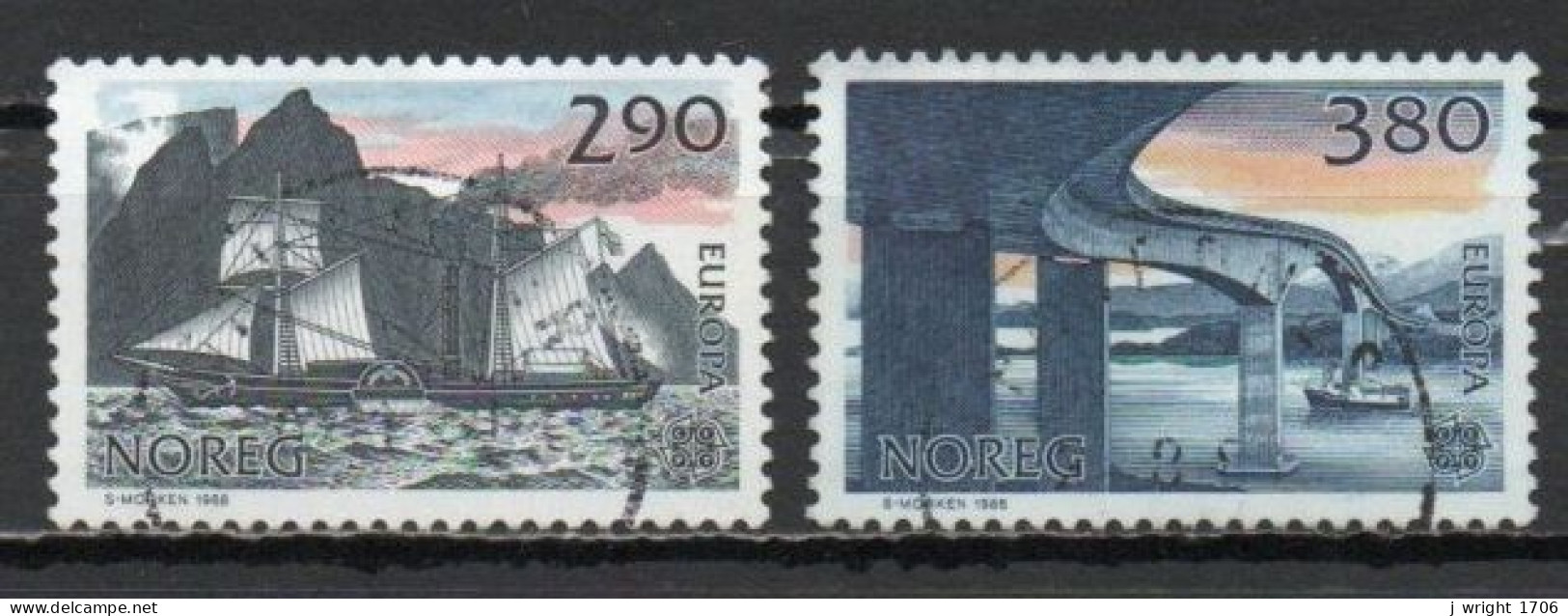 Norway, 1988, Europa CEPT, Set, USED - Usados