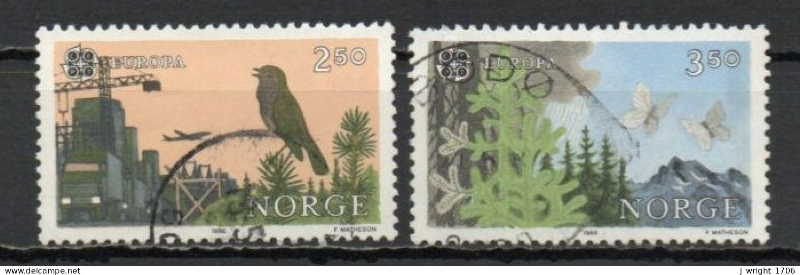 Norway, 1986, Europa CEPT, Set, USED - Gebraucht