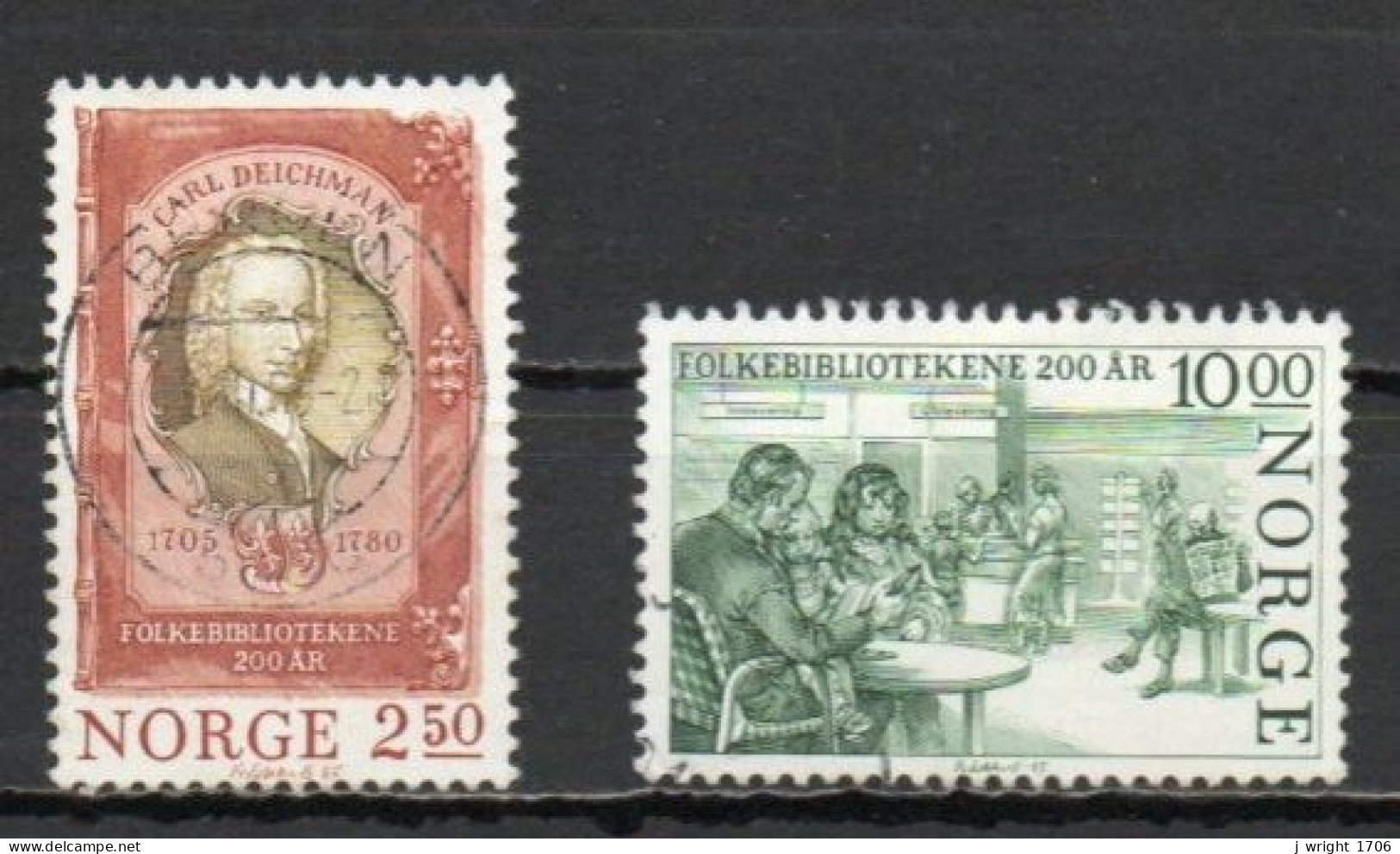 Norway, 1985. Public Libraries Bicentenary, Set, USED - Gebraucht