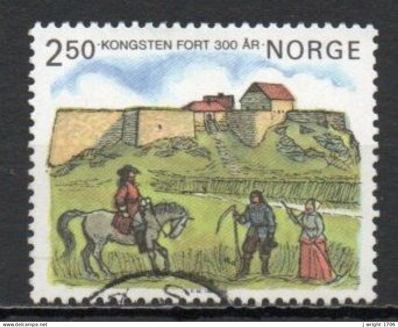 Norway, 1985, Kongsten Fort 300th Anniv, Set, USED - Gebraucht