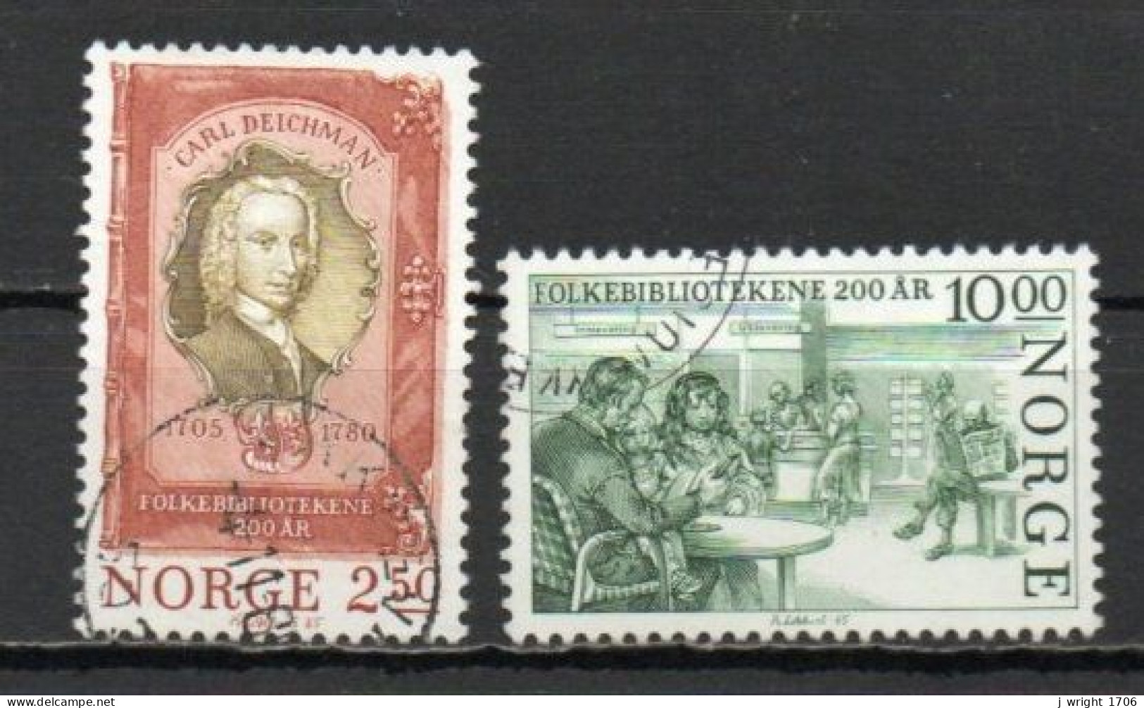 Norway, 1985. Public Libraries Bicentenary, Set, USED - Oblitérés