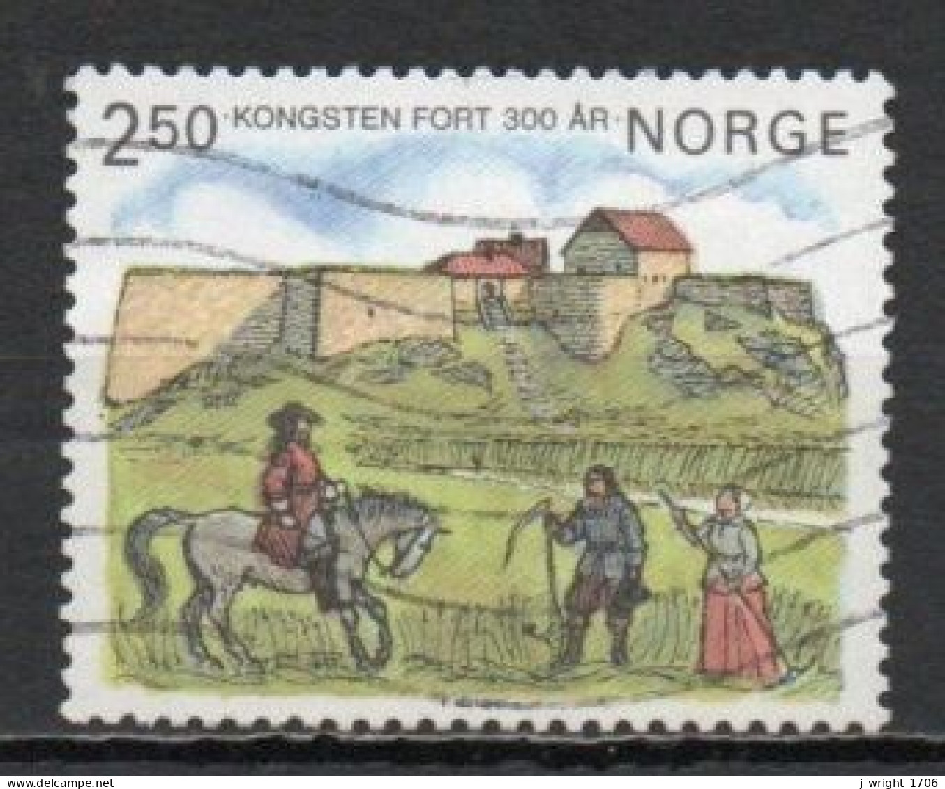 Norway, 1985, Kongsten Fort 300th Anniv, Set, USED - Gebraucht