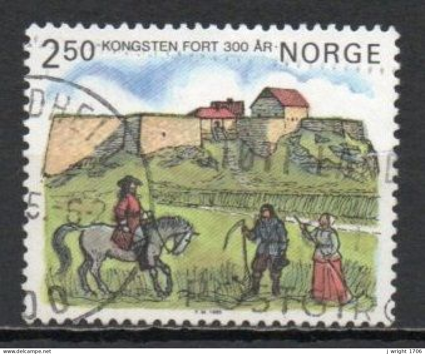 Norway, 1985, Kongsten Fort 300th Anniv, Set, USED - Gebraucht