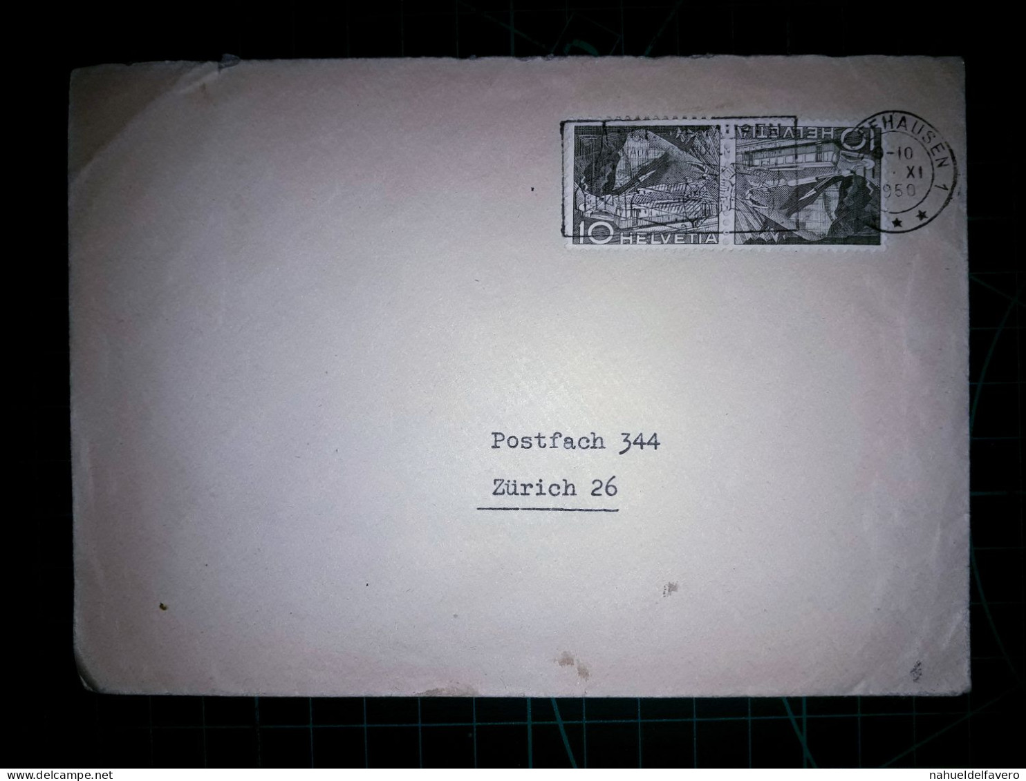 HELVETIA, Enveloppe Envoyée à Zurich Avec Cachet Spécial. Année 1950. - Oblitérés