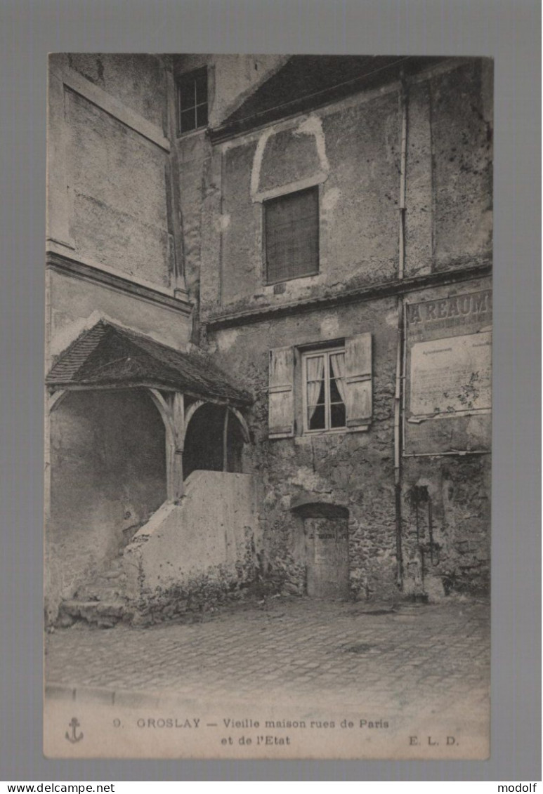 CPA - 95 - Groslay - Vieille Maison Rues De Paris Et De L'Etat - Circulée En 1907 - Groslay