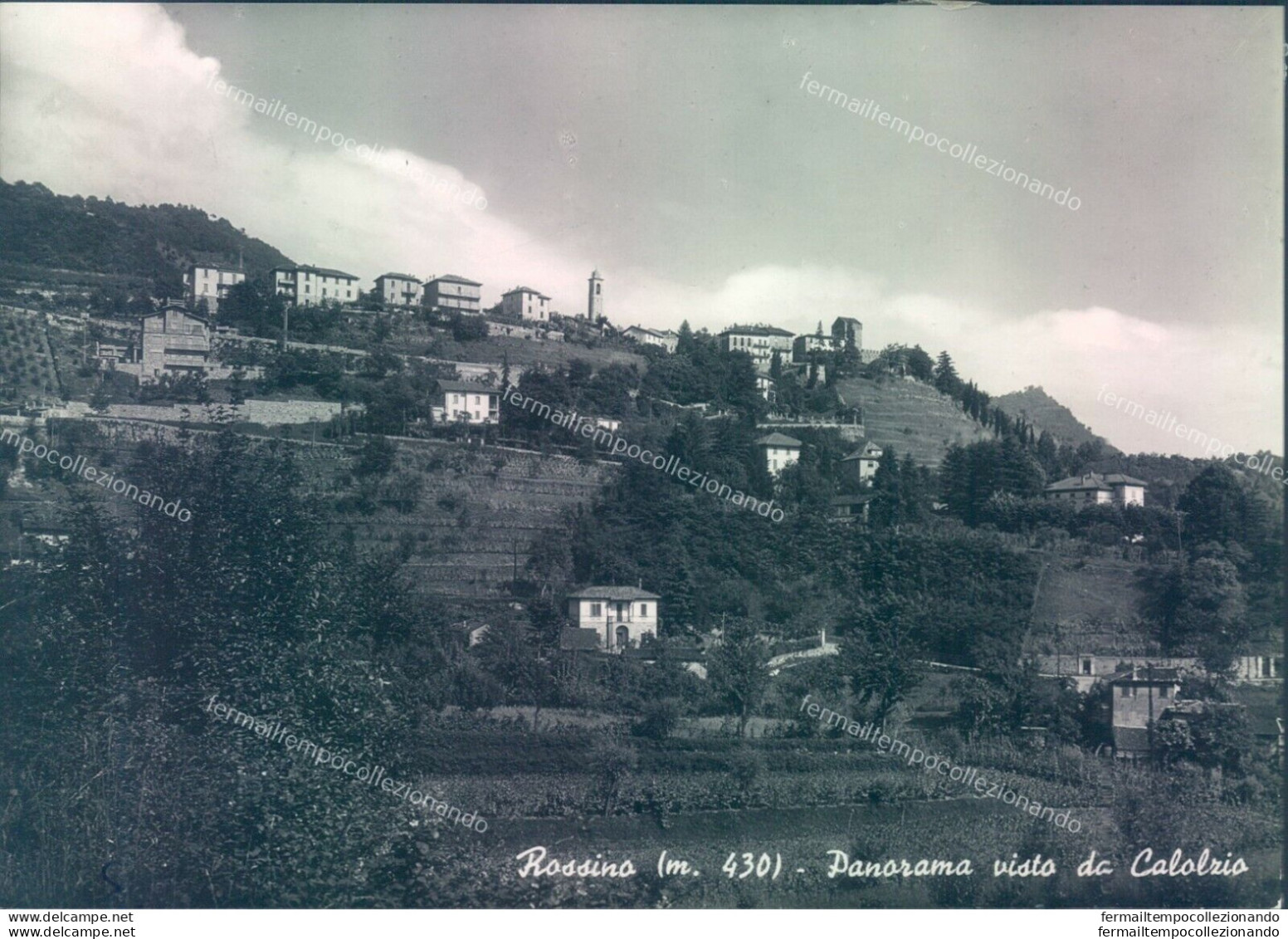 L299 Bozza Fotografica Rossino Panorama  Visto Dal Castello Provincia Di Bergamo - Bergamo