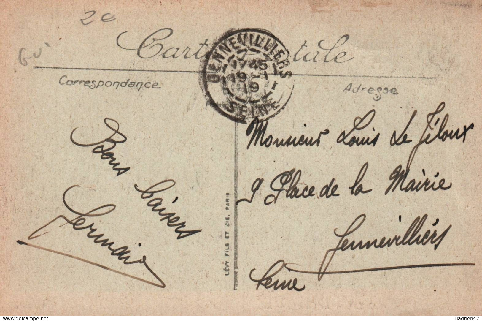 RECTO/VERSO - CPA - MONTE CARLO - LE CASINO - CACHET 1919 - Casinò