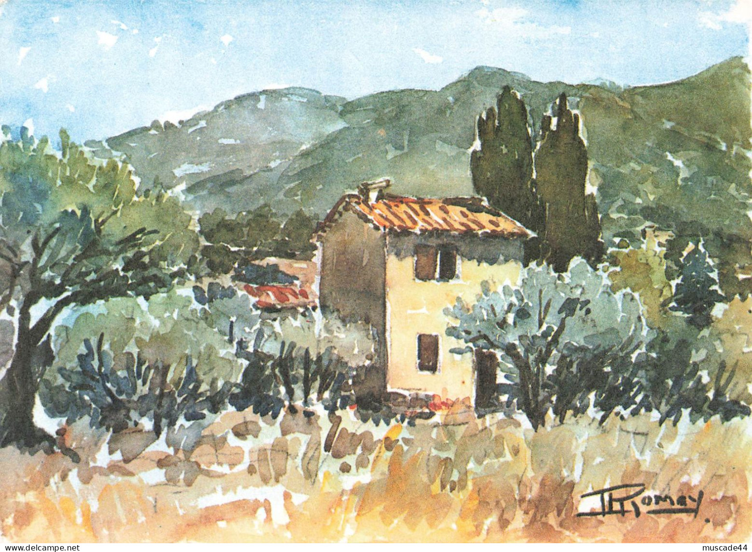 PROVENCE PITTORESQUE - AQUARELLE DE ROMAY - UN CABANON A LA RUSTIQUE BEAUTE - Provence-Alpes-Côte D'Azur