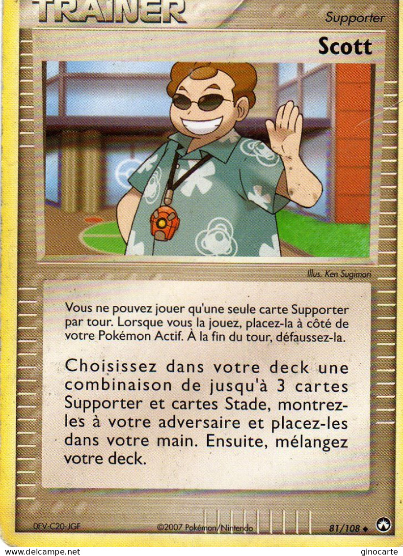 Carte Pokemon 81/108 Scott 2007 - Andere & Zonder Classificatie