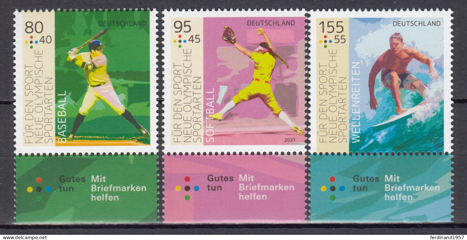 BRD 2021 Mi.3602-3604- „Neue Olympische Sportarten“ Als Postfrische** Satz MNH - Unused Stamps