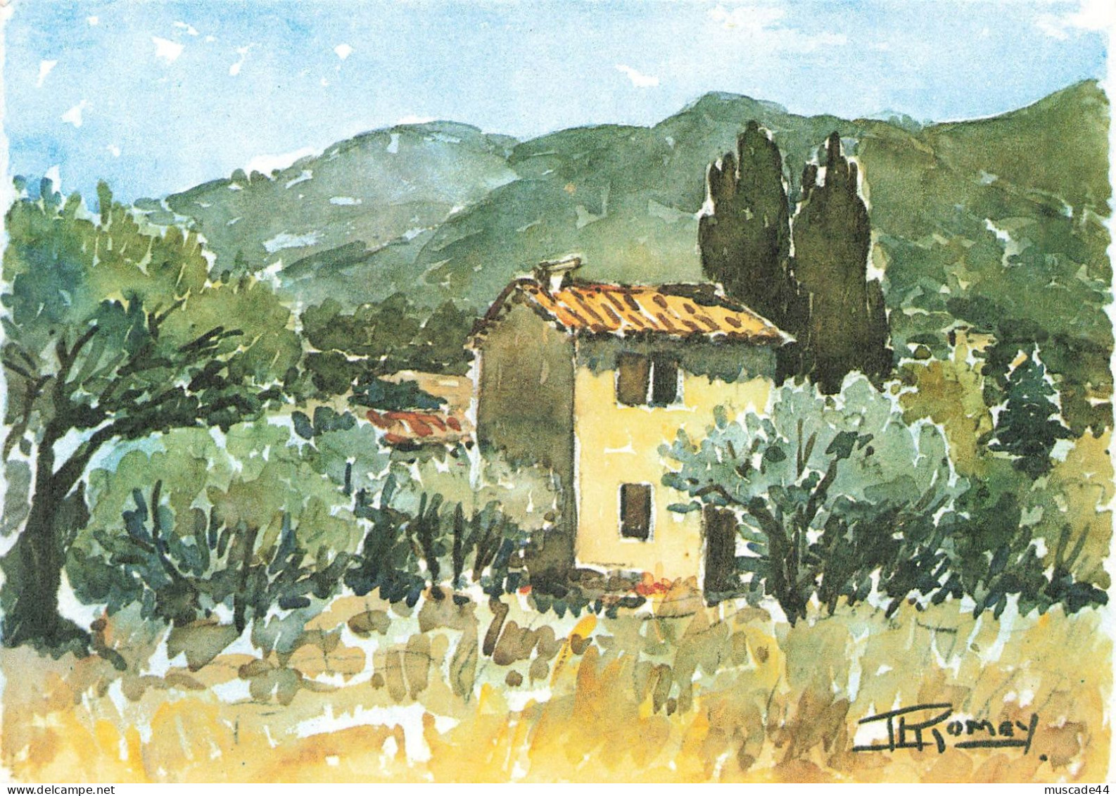 PROVENCE PITTORESQUE - AQUARELLE DE ROMAY - UN CABANON A LA RUSTIQUE BEAUTE - Provence-Alpes-Côte D'Azur