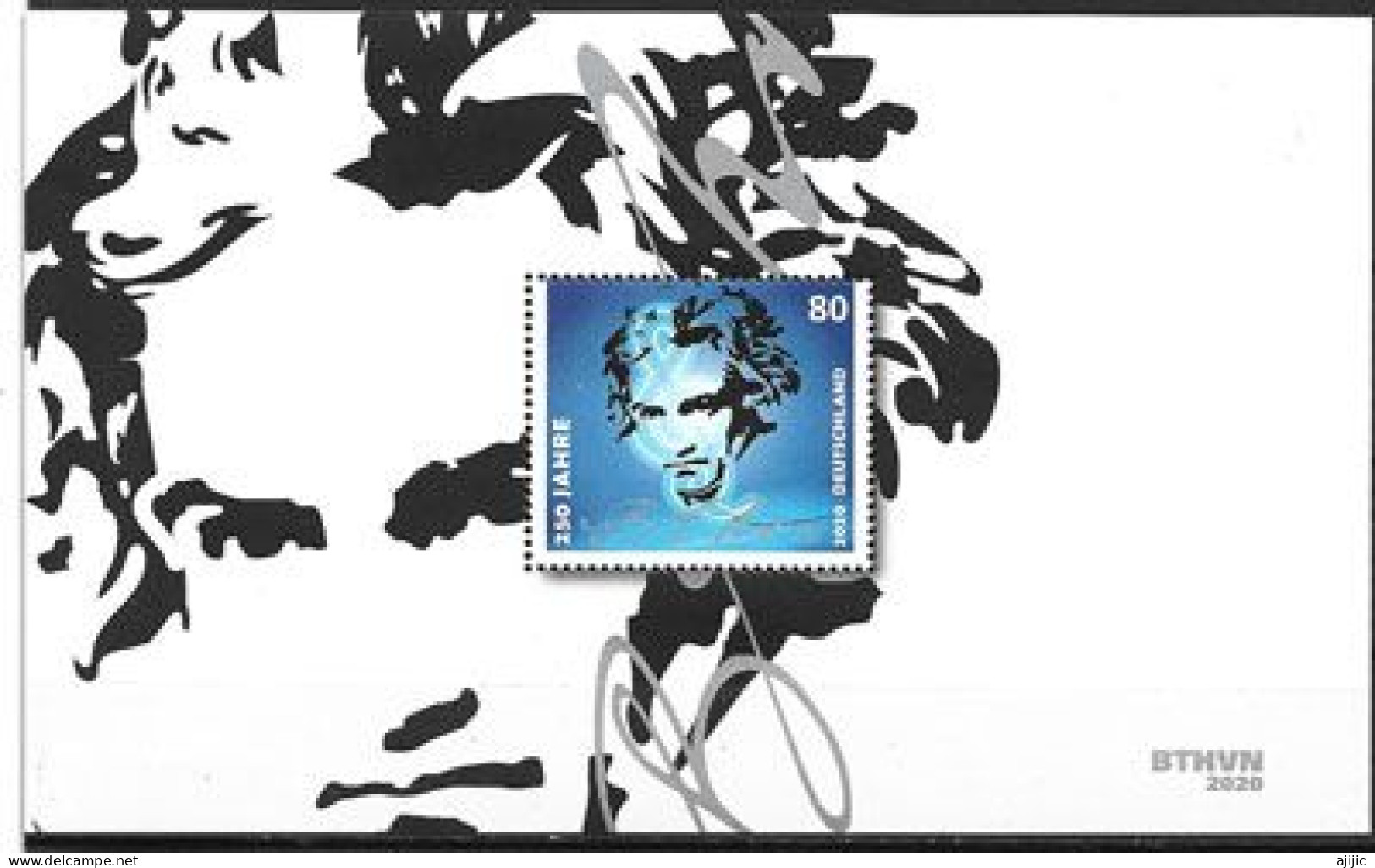 Ludwig Van Beethoven, 250 Ième Anniversaire Sa Naissance, Bloc-feuillet Neuf **  2020 - Lettres & Documents