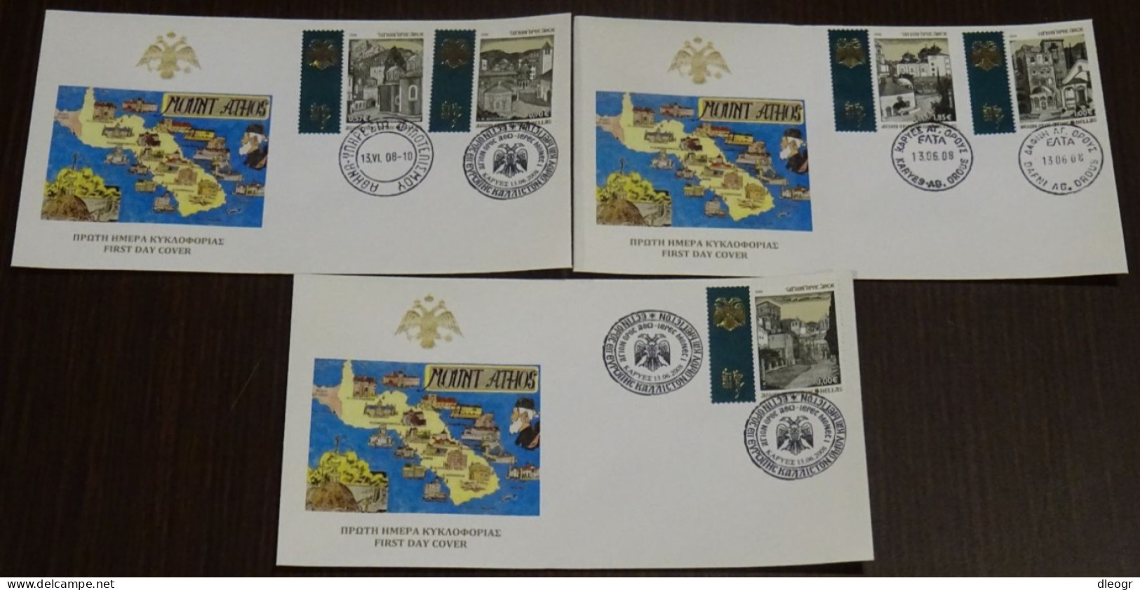 Greece Mount Athos 2008 Holy Monasteries I Unofficial FDC - FDC