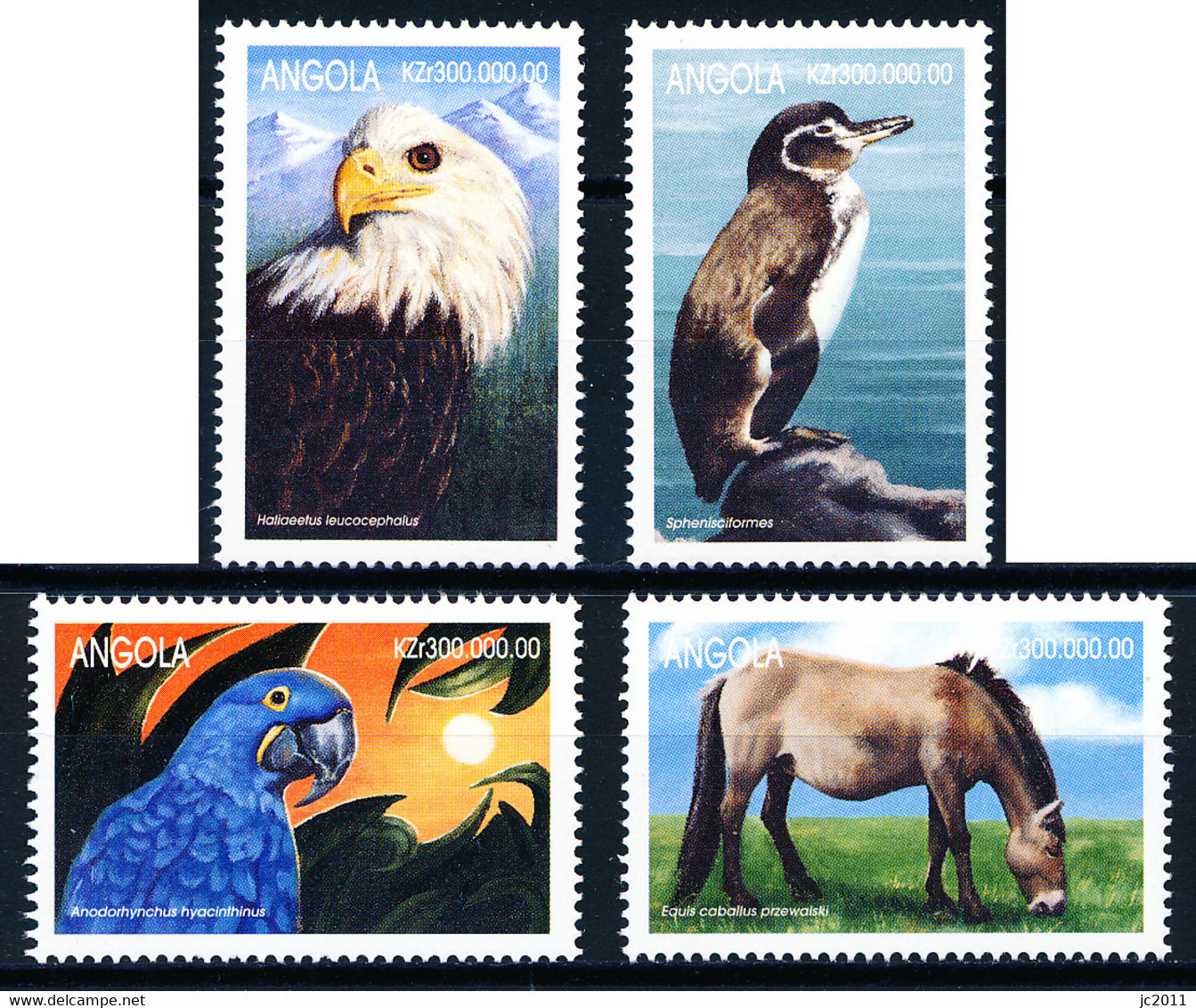 ANGOLA - 1999 - Endangered Animals - MNH - Angola