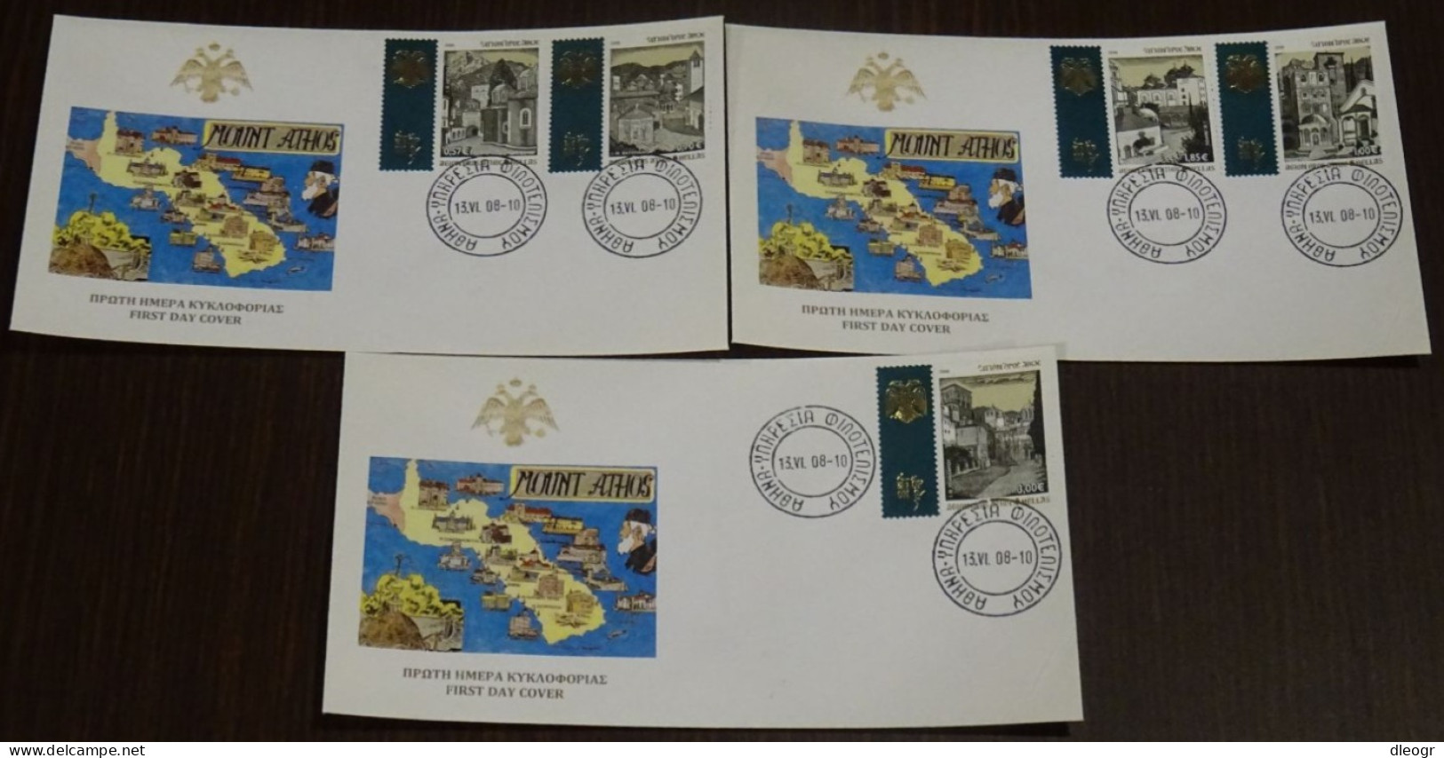 Greece Mount Athos 2008 Holy Monasteries I Unofficial FDC - FDC