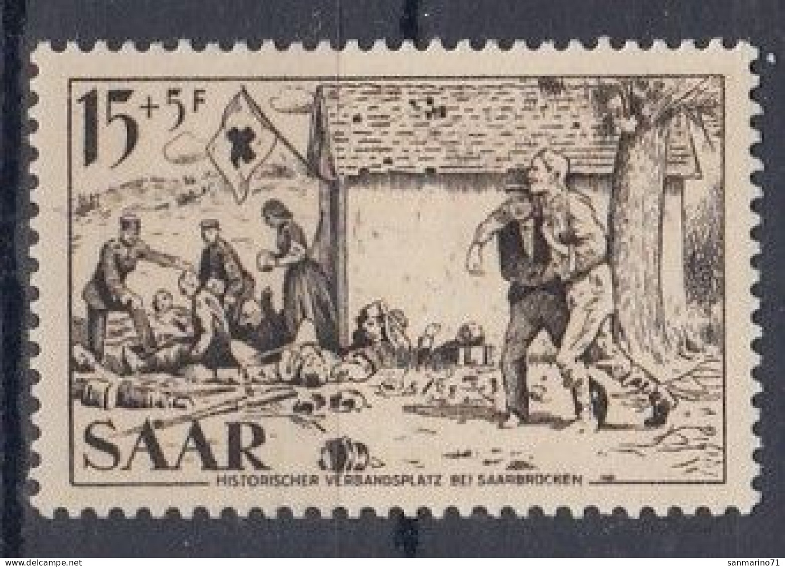 GERMANY Saar 370,unused (**) - Unused Stamps
