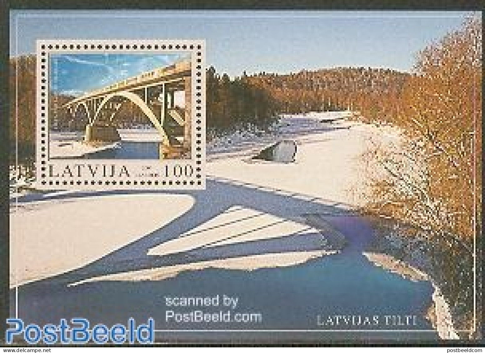 Latvia 2003 Bridge S/s, Mint NH, Art - Bridges And Tunnels - Bridges