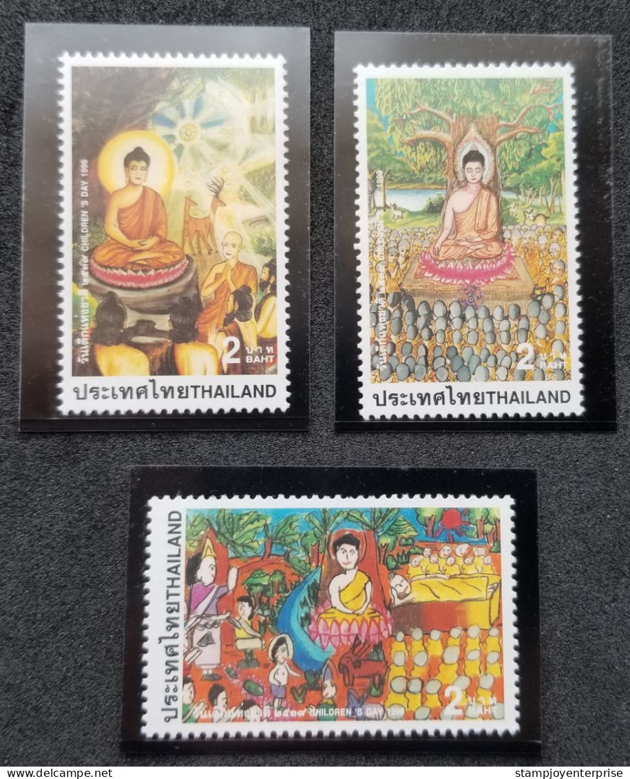 Thailand National Children's Day 1996 Buddha Child Children Painting (stamp) MNH - Thailand