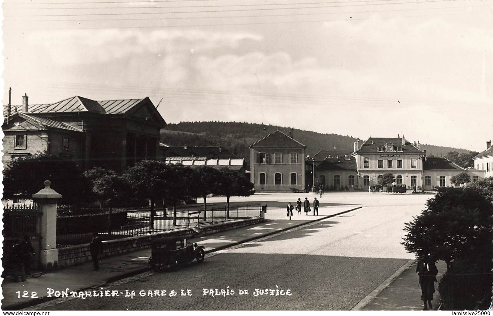 DOUBS PONTARLIER La Gare Le Palais De Justice Photo Gigandet N° 122 - Pontarlier