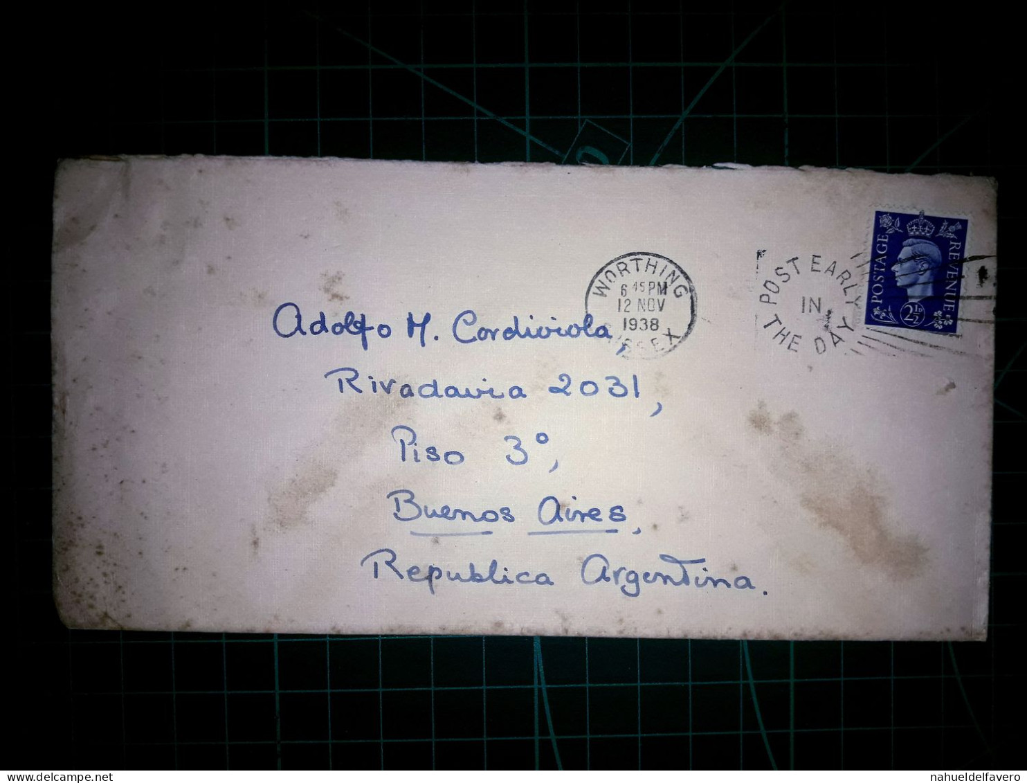 ANGLETERRE, Enveloppe Circulée Avec Cachet De La Poste Spécial. Années 1930. - Gebraucht