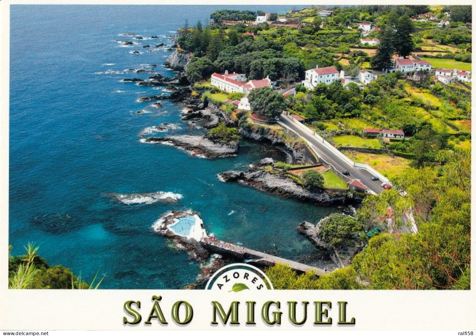 1 AK Azoren * Blick Auf Die Am Meer Gelegene Villensiedlung Caloura Gehört Zu Água De Pau Liegt Auf Der Insel São Miguel - Açores