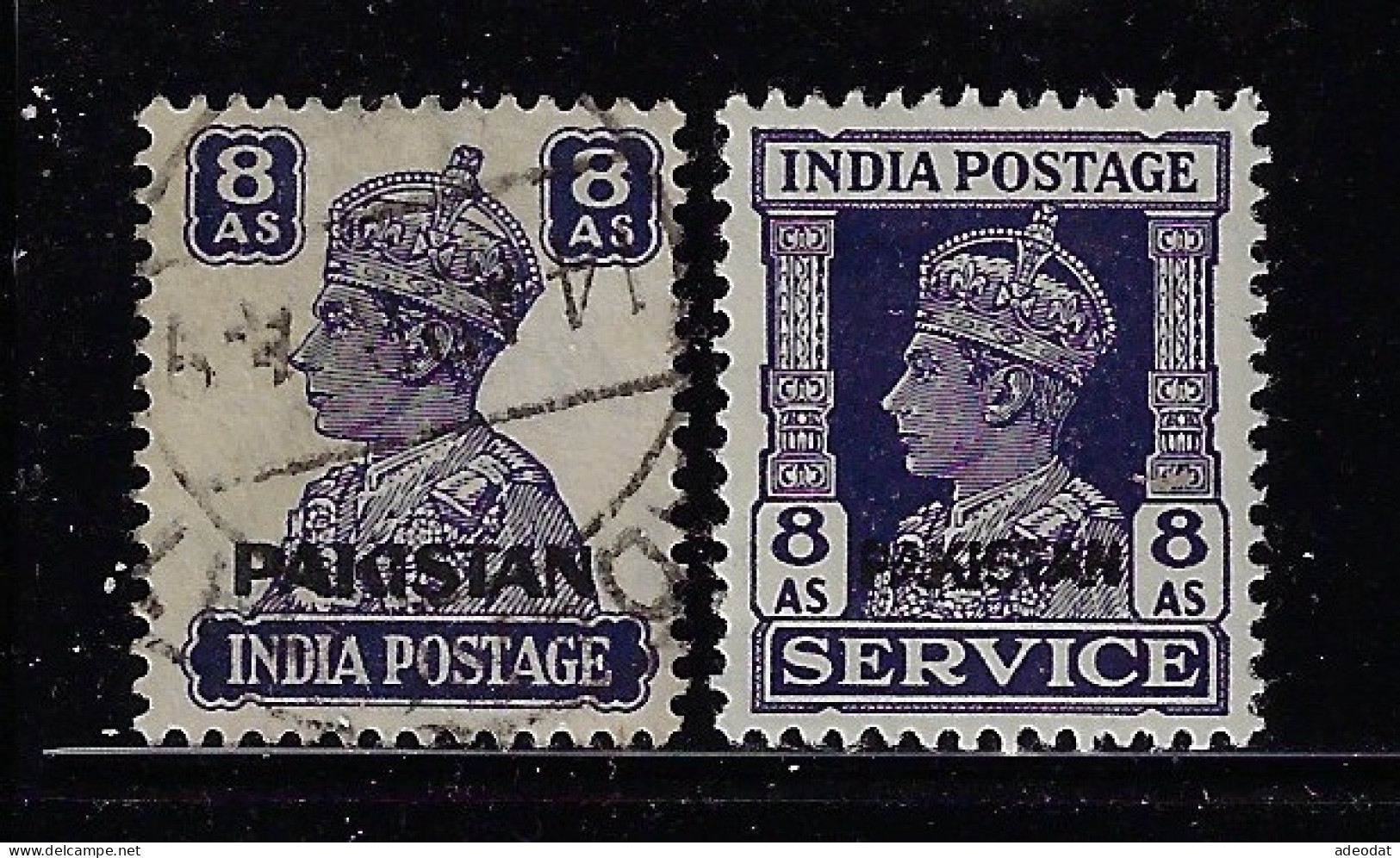 PAKISTAN  1947  SERVICE SCOTT # 11 MH  #O9 USED  CV $4.65 - Pakistán