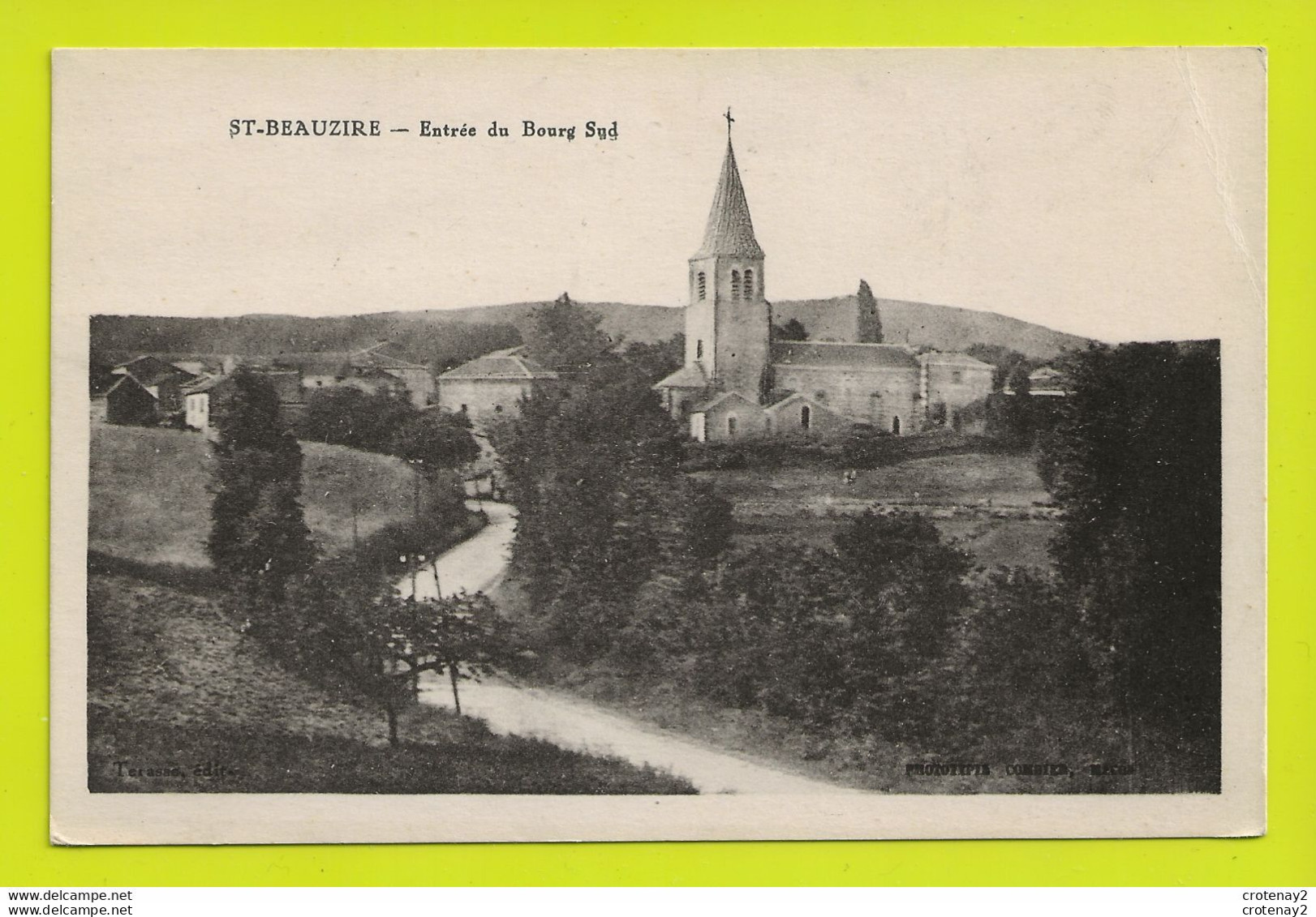 43 SAINT BEAUZIRE Vers Brioude Entrée Du Bourg Sud VOIR DOS En 1929 - Brioude