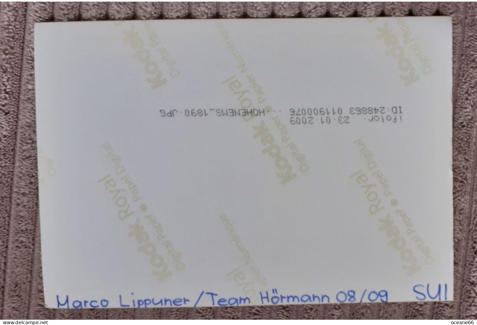 Autographe Marco Lippuner Hörmann  Format 11,5 X 16 Cm - Wielrennen