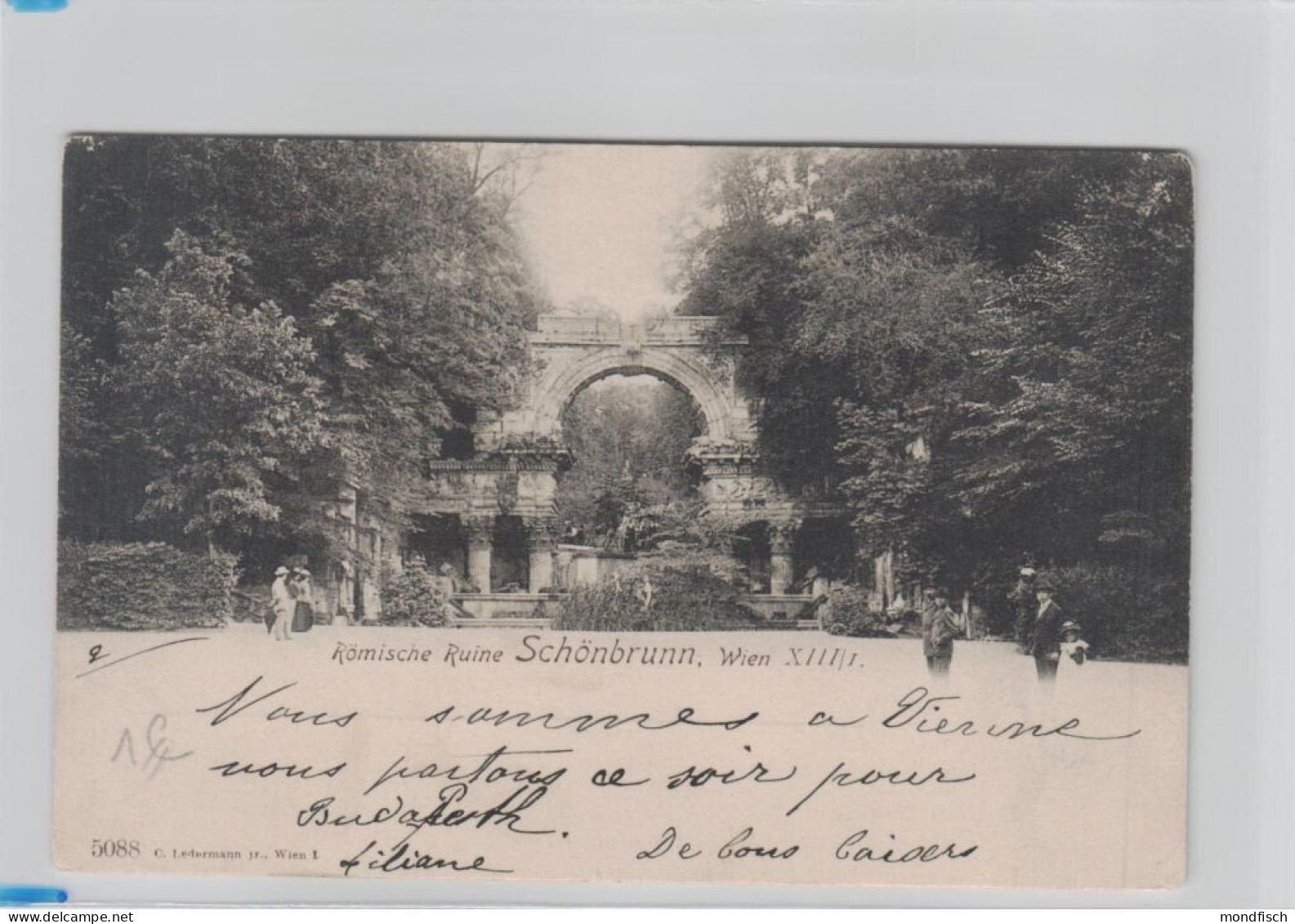 Wien - Schönbrunn - Römische Ruine 1898 - Schloss Schönbrunn