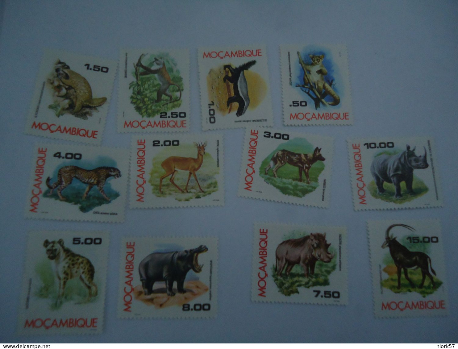 MOZAMBIQUE MNH   STAMPS SET OF 11 ANIMALDS - Mozambique